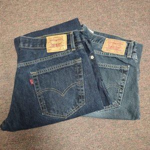 2 Pairs New Men's Levi's 529 Jeans 36x32